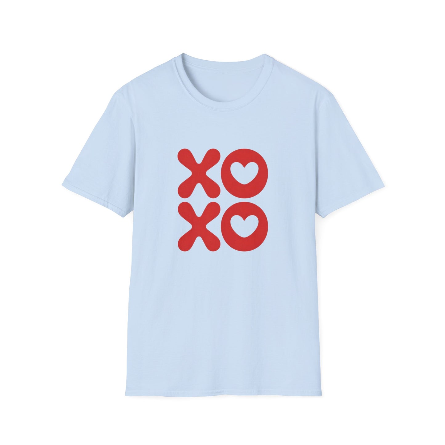 Charming XOXO Hearts Love T-Shirt | Sweet Hugs & Kisses Tee for Couples & Valentine's Day | Express Affection!