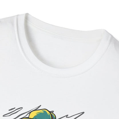 Epic Chili Pepper Baseball Player T-Shirt - Vibrant Cartoon Hot Pepper Tee for Sports Fans | Unique Game Day Apparel