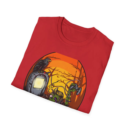 Epic Zombie Gamer T-Shirt: Undead Rising for Next-Gen Play | Spooky Horror Gaming Tee for Gamers