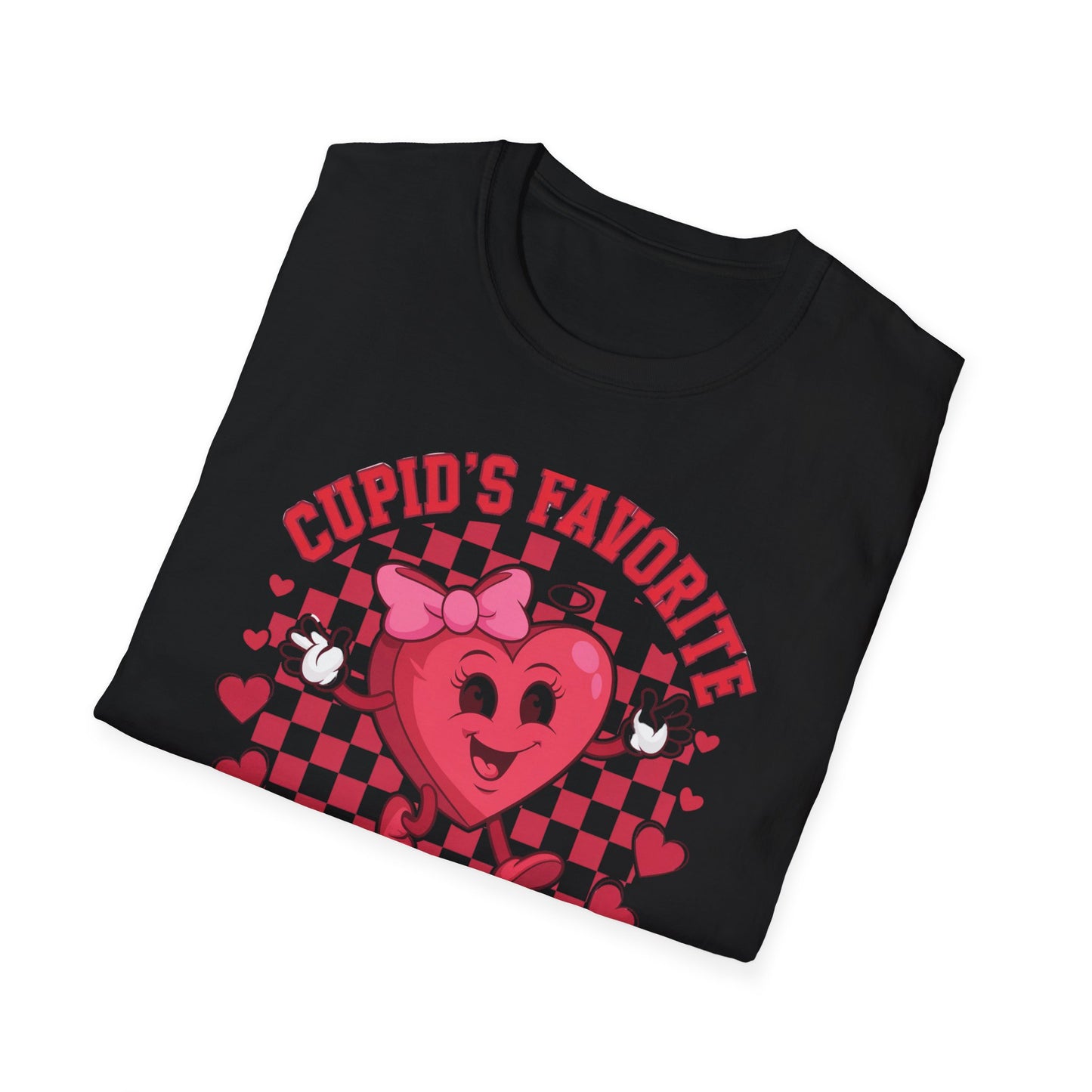 Adorable Cupid's Favorite Teacher T-Shirt - Sweet Valentine's Day Gift for Educators | Retro Heart Love Tee