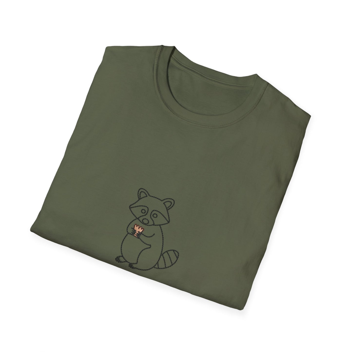 Hilarious "Snack Powered Human" Raccoon T-Shirt - Cute Animal Tee for Foodies & Snack Lovers. Must-Have Funny Graphic Tee!