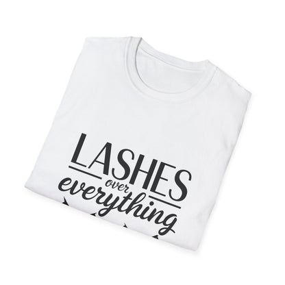 LASH Over Everything T-Shirt | Stunning Eyelash Lover Tee for Makeup Artists & Glam Queens