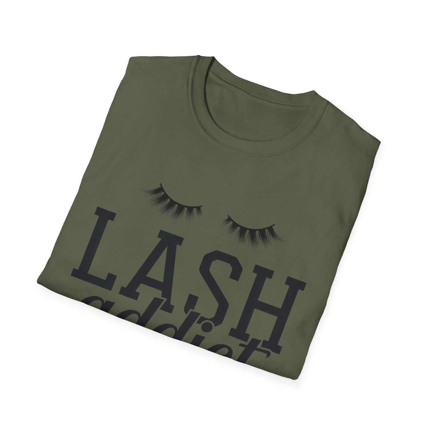 Obsessed Lash Addict Club T-Shirt | Chic Glam Beauty Queen Tee for Lash Techs & Makeup Artists