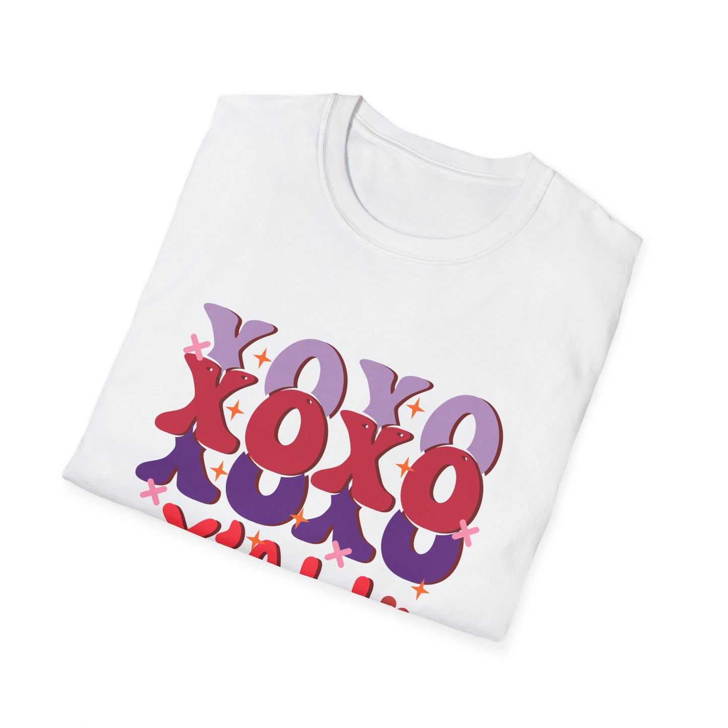 Groovy XOXO Y'all T-Shirt | Retro Valentine's Day Tee | Adorable Southern Love Graphic | Trendy Women's Gift