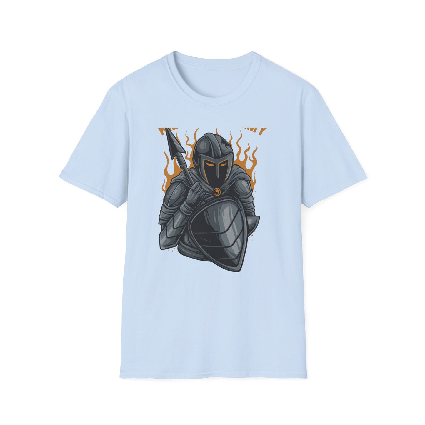 Fierce Armored Warrior T-Shirt - Epic 'Kill Your Enemy' Design for Gamers & Strength Enthusiasts. Unleash Your Power!