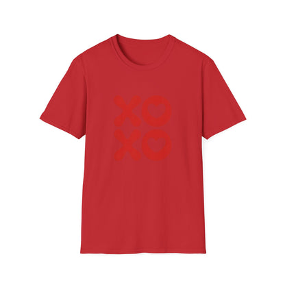 Sweet XOXO Hugs & Kisses Heart T-Shirt | Express Your Love with This Adorable Couple's Tee | Perfect Valentine's Day Gift