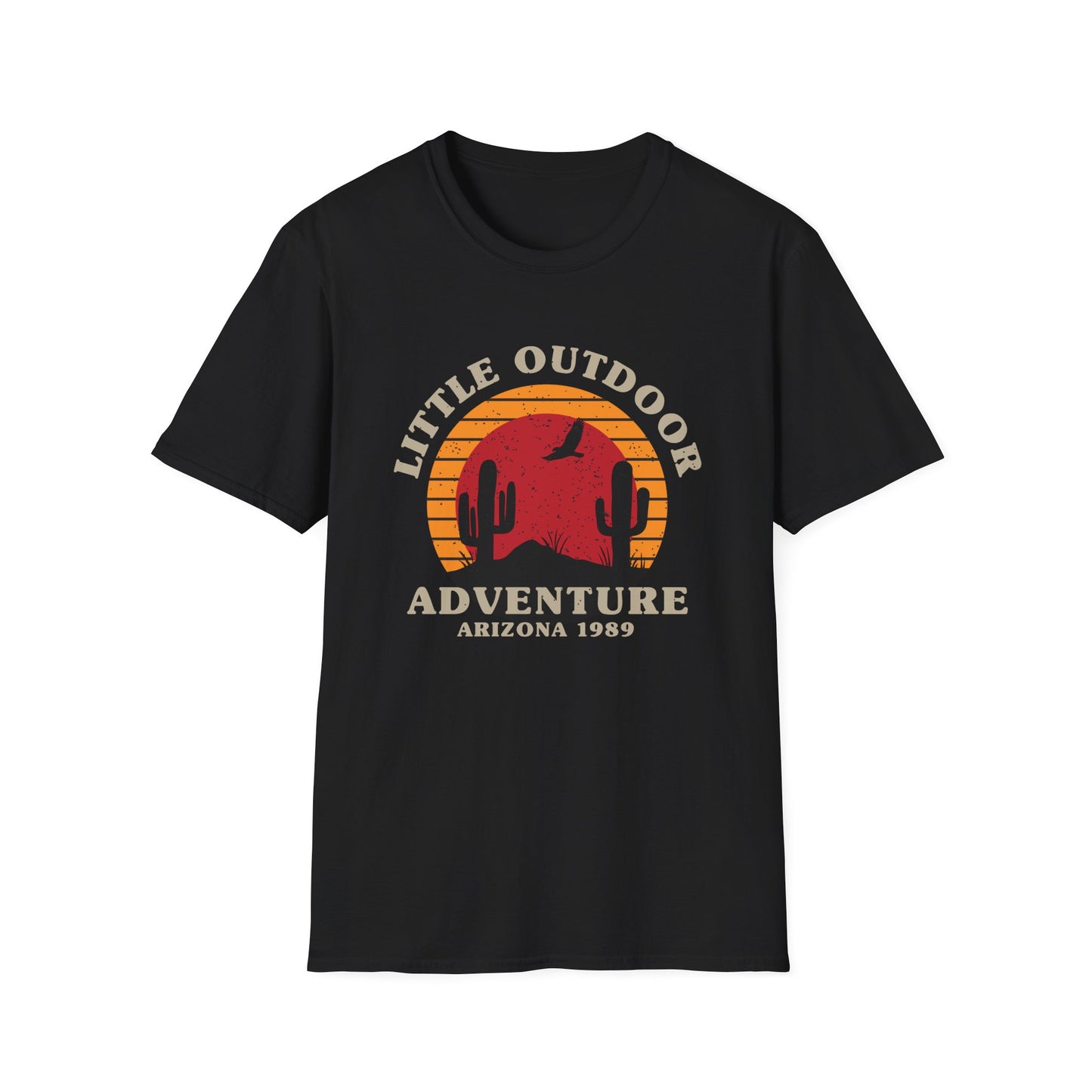 Classic Arizona Desert Adventure T-Shirt - Vintage Saguaro Sunset & Eagle Tee | Epic Outdoor Explore Apparel Gift
