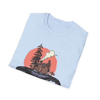 Breathtaking Whale Cabin T-Shirt | Enchanting Fantasy Art Tee for Nature Lovers & Dreamers