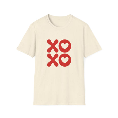Sweet XOXO Hugs & Kisses Heart T-Shirt | Express Your Love with This Adorable Couple's Tee | Perfect Valentine's Day Gift