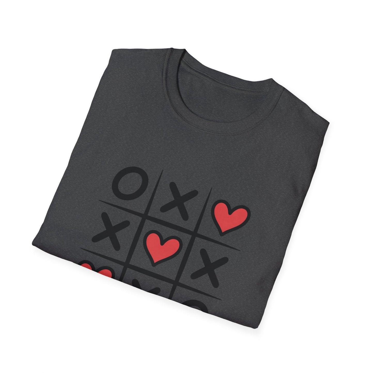 Adorable Tic Tac Toe Love Wins T-Shirt | Sweet Hearts Valentine's Day Tee for Couples & Romantics | Unique Gift Idea