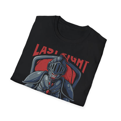 Epic Last Fight Undead Knight T-Shirt | Grim Medieval Warrior Battle Tee | Dark Fantasy Gaming Apparel