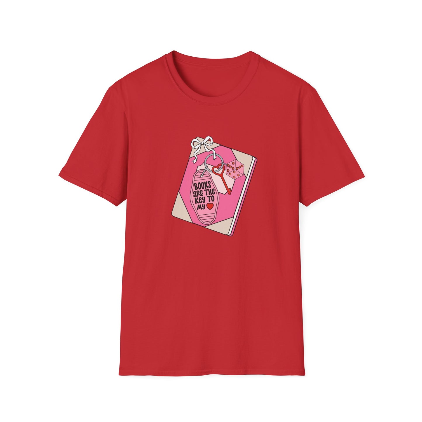 Enchanting 'Books Are The Key' T-Shirt | Adorable Book Lover Gift Tee | Cozy Reader Aesthetic Apparel