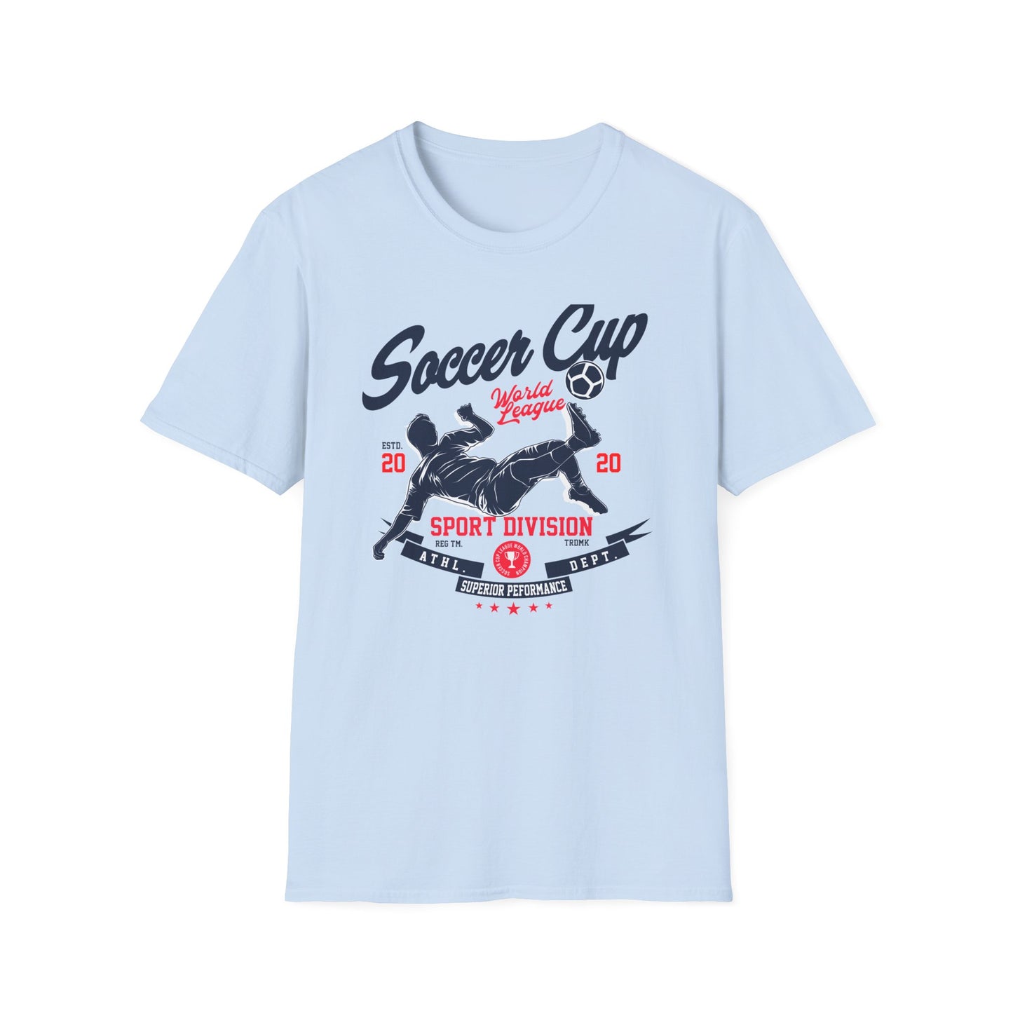 Dynamic Soccer Cup World League T-Shirt - Ultimate Sport Division Athletic Tee for Football Fans & Superior Performance