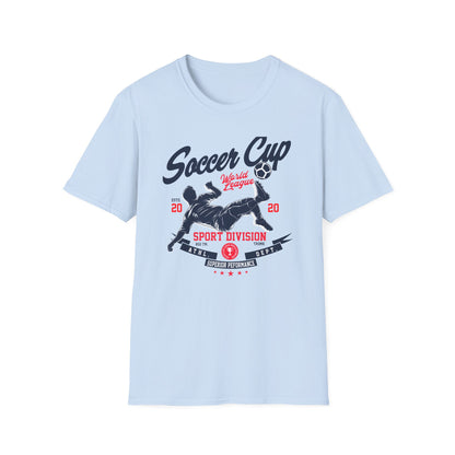 Dynamic Soccer Cup World League T-Shirt - Ultimate Sport Division Athletic Tee for Football Fans & Superior Performance