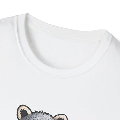 Hilarious "Will Work for Snacks" Raccoon T-Shirt - Adorable Embroidered Look Tee for Animal & Food Lovers! Must-Have Funny Gift