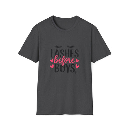 Charming 'Before' T-Shirt | Women's Getting Ready Tee with Eyelashes & Hearts | Perfect Bachelorette & Bridal Gift