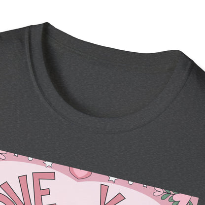 Charming "Love You Forever" Floral T-Shirt - Romantic Daisy & Rose Bouquet Tee for Sweet Hearts & Special Gifts