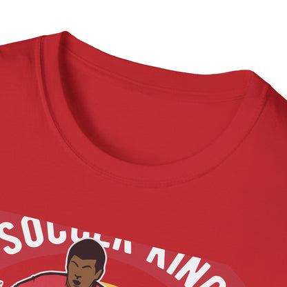 Epic Soccer King T-Shirt - Vintage Football Player Tee for Men & Fans - "Play The Game" Power Design
