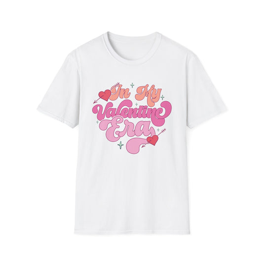 Groovy 'In My Valentine Era' T-Shirt | Retro Pink Heart Trendy Valentine's Day Tee | Sweet Love Season Gift