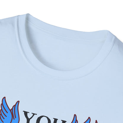 Stunning "Complete" Vintage Tattoo Heart T-Shirt - Romantic Swallows & Roses Design | Perfect Couple's Love Tee
