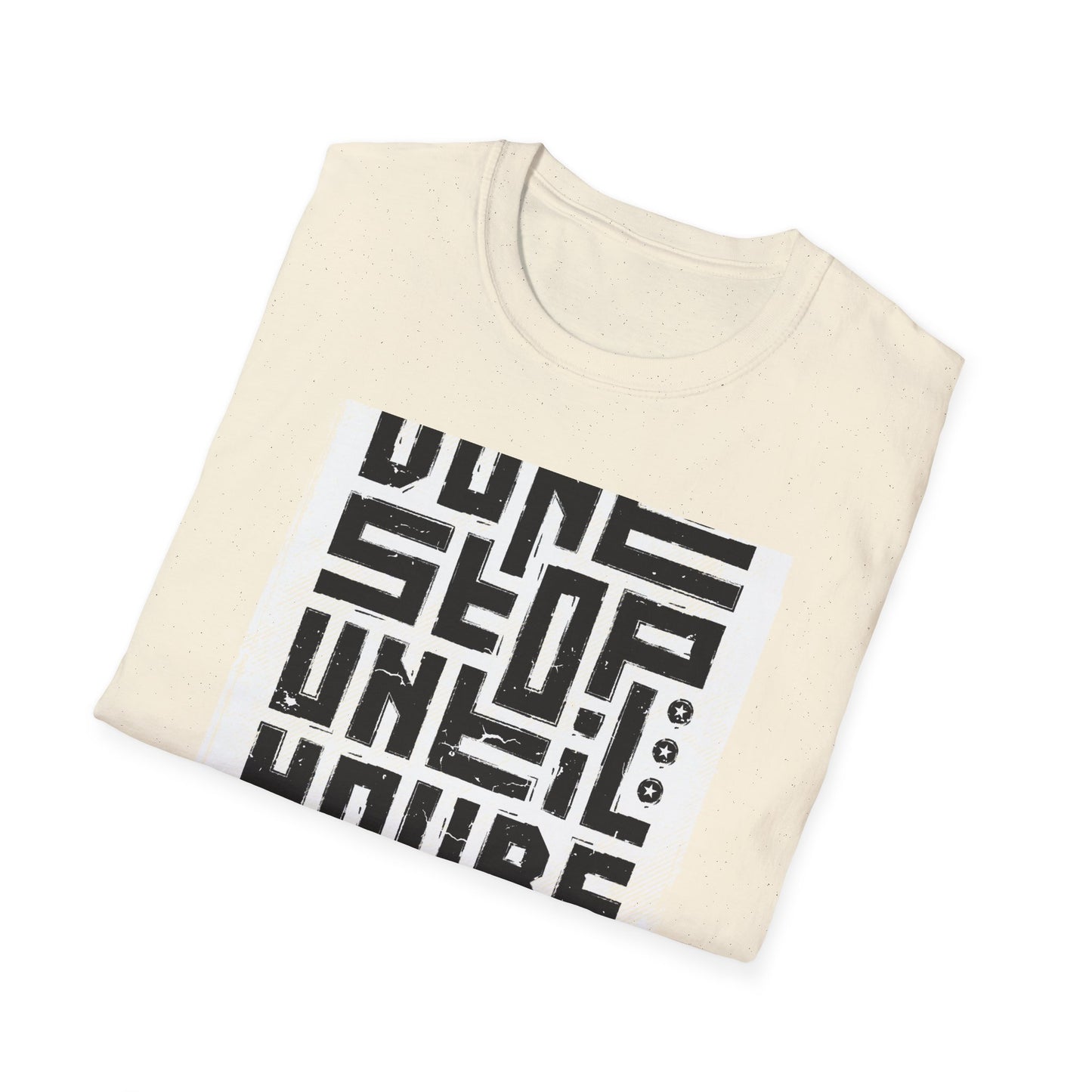 Ultimate 'Don't Stop Until You're Proud' T-Shirt | Bold Motivational & Gym Wear | Distressed Inspirational Tee