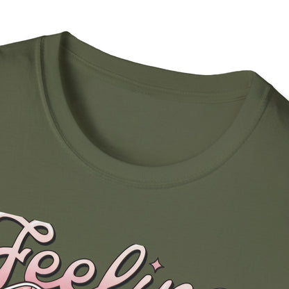 Feeling Lucky Dice Hearts T-Shirt | Chic Pink Aesthetic Tee | Trendy & Playful Love Design for Her