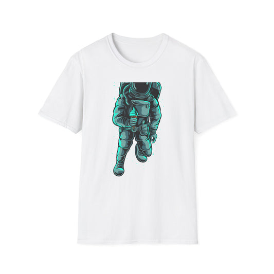 Epic Astronaut Ice Cream T-Shirt - Cool Galactic Space Explorer Tee for Sci-Fi Fans & Sweet Treat Lovers