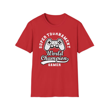 Epic Gamer World Champion T-Shirt | Distressed Video Game Controller Tee | Ultimate Gaming Apparel Gift for Men & Women