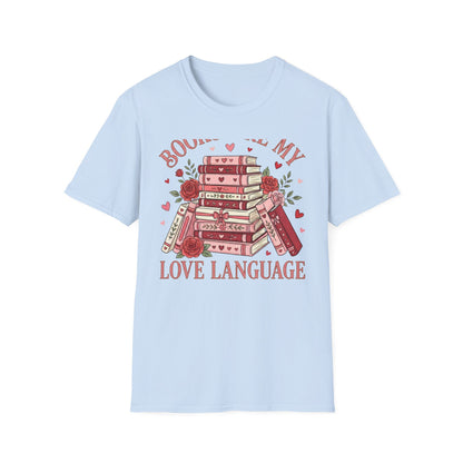 Charming Books Are My Love Language T-Shirt | Cozy Reader & Librarian Gift | Aesthetic Book Lover Tee