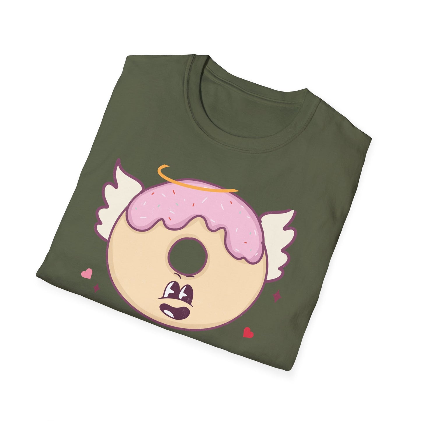 Sweet Angel Donut T-Shirt: 'Feed Me Donuts & Tell Me I'm Pretty' Funny Foodie Tee, Adorable Gift!