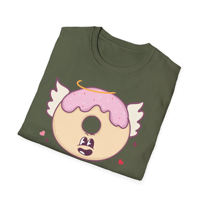 Sweet Angel Donut T-Shirt: 'Feed Me Donuts & Tell Me I'm Pretty' Funny Foodie Tee, Adorable Gift!