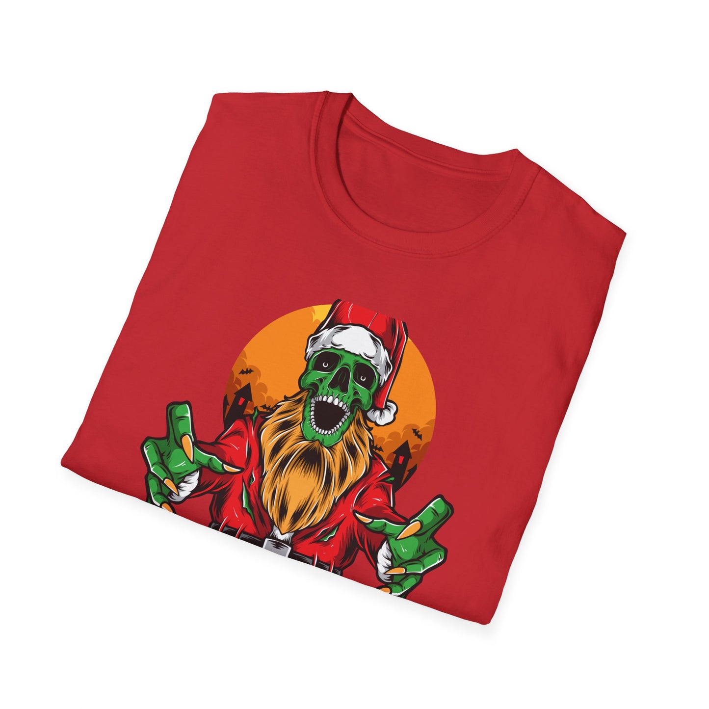 Creepy Zombie Santa T-Shirt | Spooky Christmas Horror Tee | Unique Gothic Holiday Gift | Macabre Xmas Top