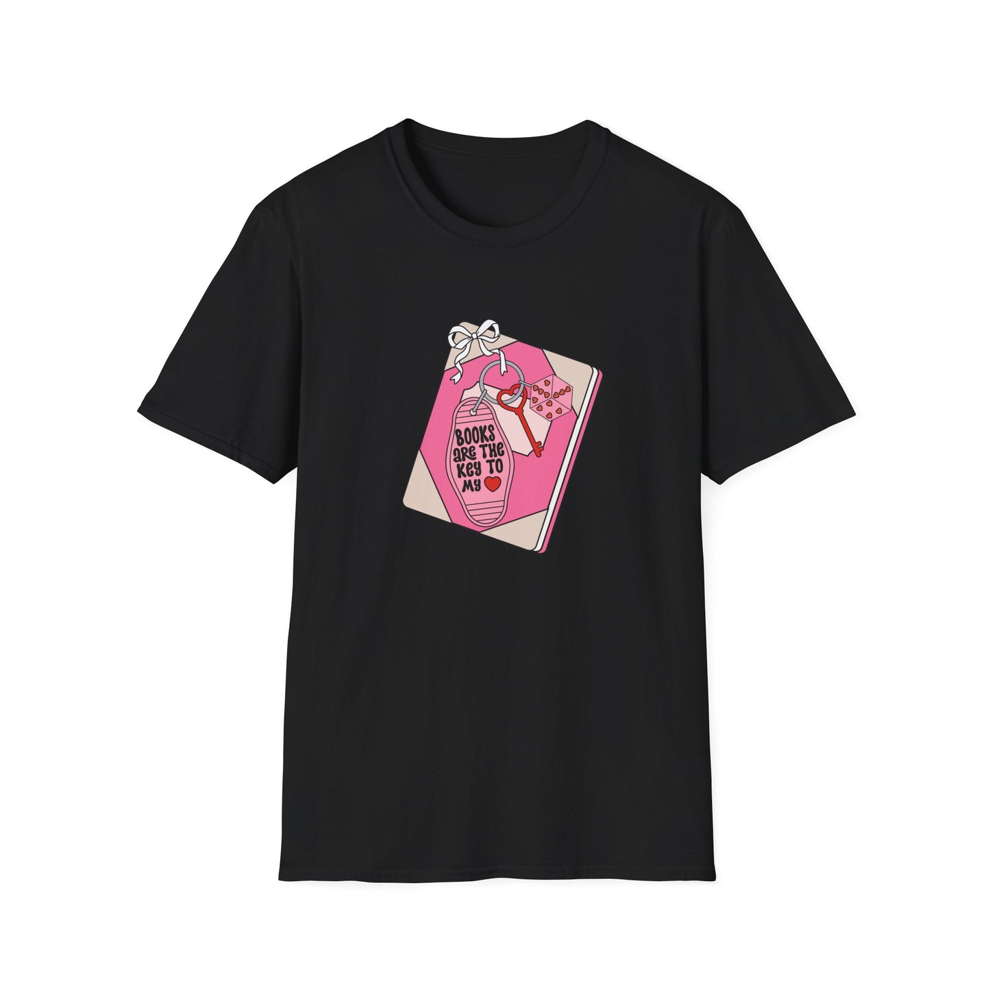 Enchanting 'Books Are The Key' T-Shirt | Adorable Book Lover Gift Tee | Cozy Reader Aesthetic Apparel