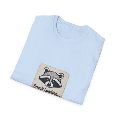 Epic Raccoon 'Snack Loading' T-Shirt | Funny Foodie Animal Lover Gift Tee