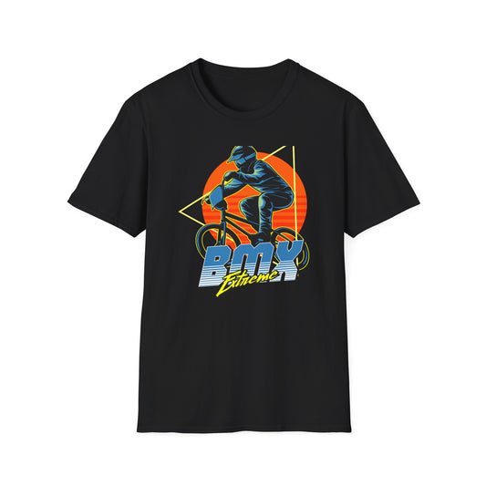 Epic BMX Extreme Rider T-Shirt - Dynamic Retro Stunt Bike Tee for Action Sports Enthusiasts & Thrill Seekers