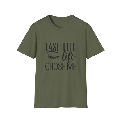 Lash Life Chose Me T-Shirt | Chic Eyelash Artist & Tech Tee | Empowering Beauty Lover Gift | Trendy Salon Wear