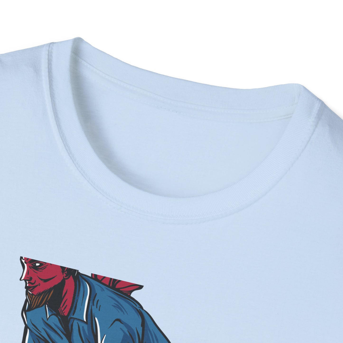 Rad Devil Cyclist T-Shirt - Edgy Urban Bike Rider Tee | Unique Men's & Women's Cycling Apparel