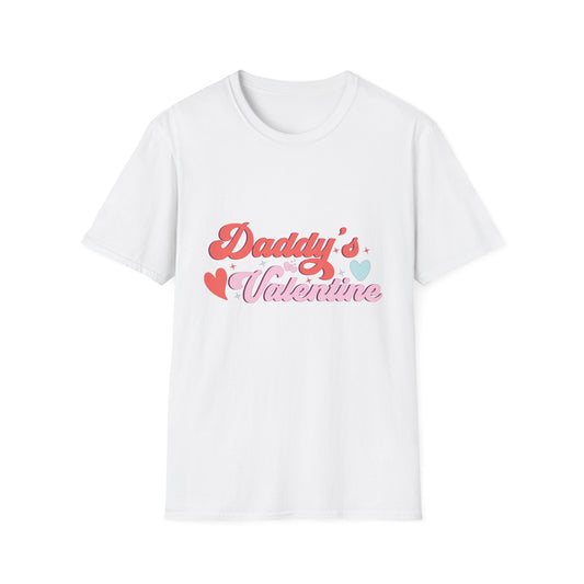 Sweet Daddy's Valentine T-Shirt | Adorable Retro Groovy Hearts & Stars Tee for Dads & Kids - Perfect Gift!