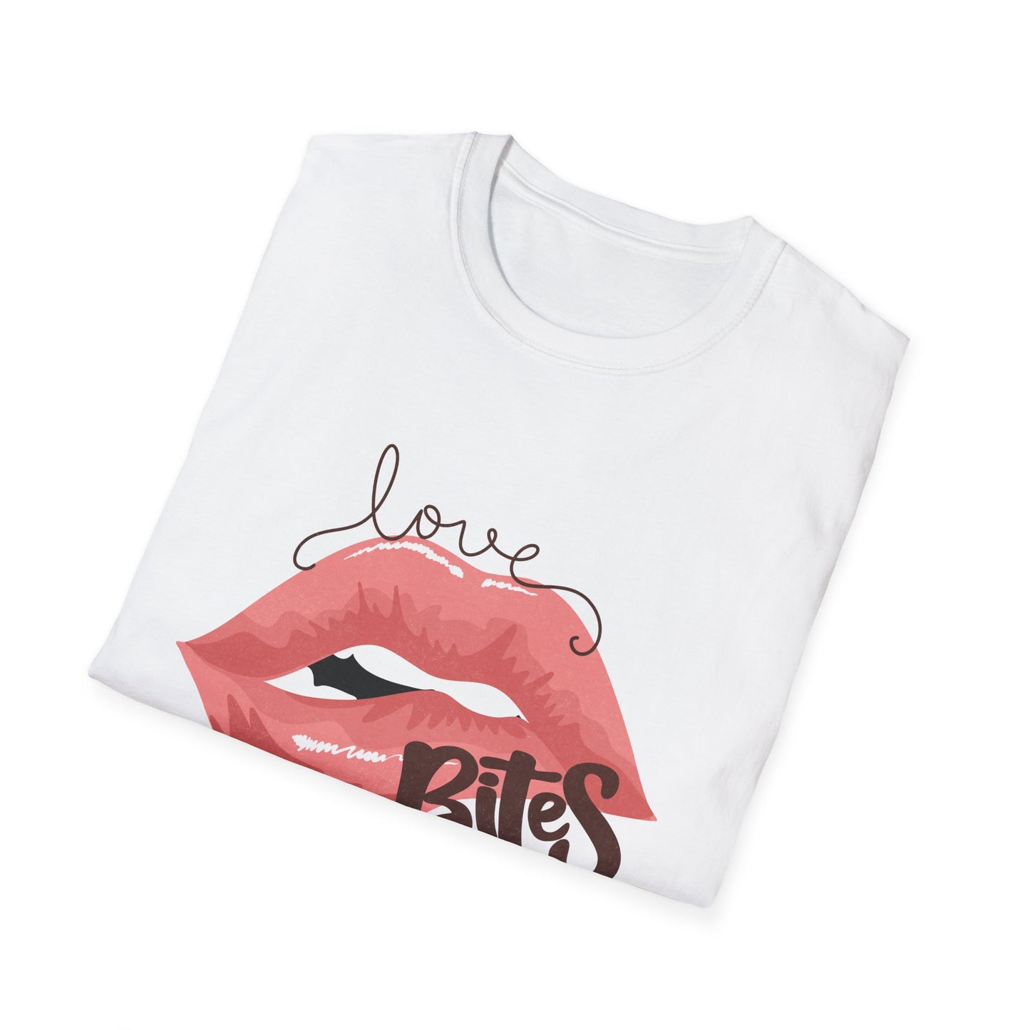Irresistible Love Bites Lips T-Shirt | Trendy Women's Graphic Tee | Fierce & Chic Statement Top for Her