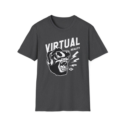 Roaring VR Gorilla T-Shirt - Epic Gamer Ape Headset Tee | Primal Virtual Reality Tech Apparel