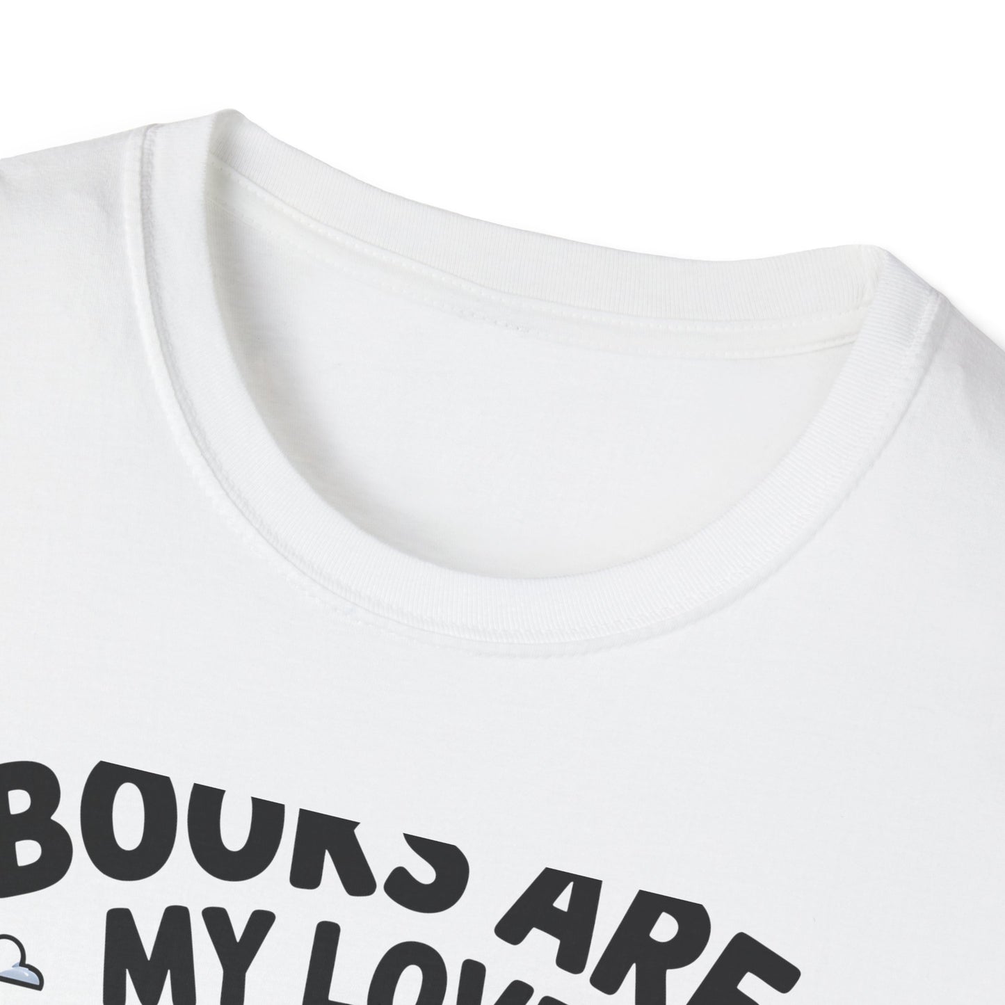 Adorable Reading Ghost T-Shirt | “Books Are My Love Language” Pink Cowboy Ghost Tee | Unique Book Lover Gift
