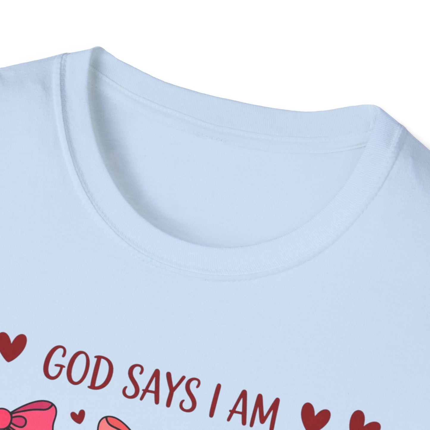 God Says I Am Precious Unique Lovely T-Shirt | Empowering Christian Affirmation Tee for Women & Girls | Faith & Self-Worth Gift