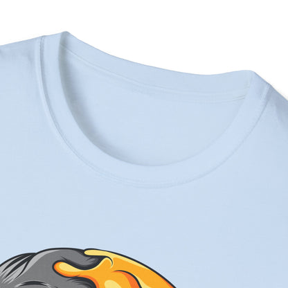 Unique Melting Skull & Pleading Emoji T-Shirt | Duality Graphic Tee for Edgy, Expressive Style