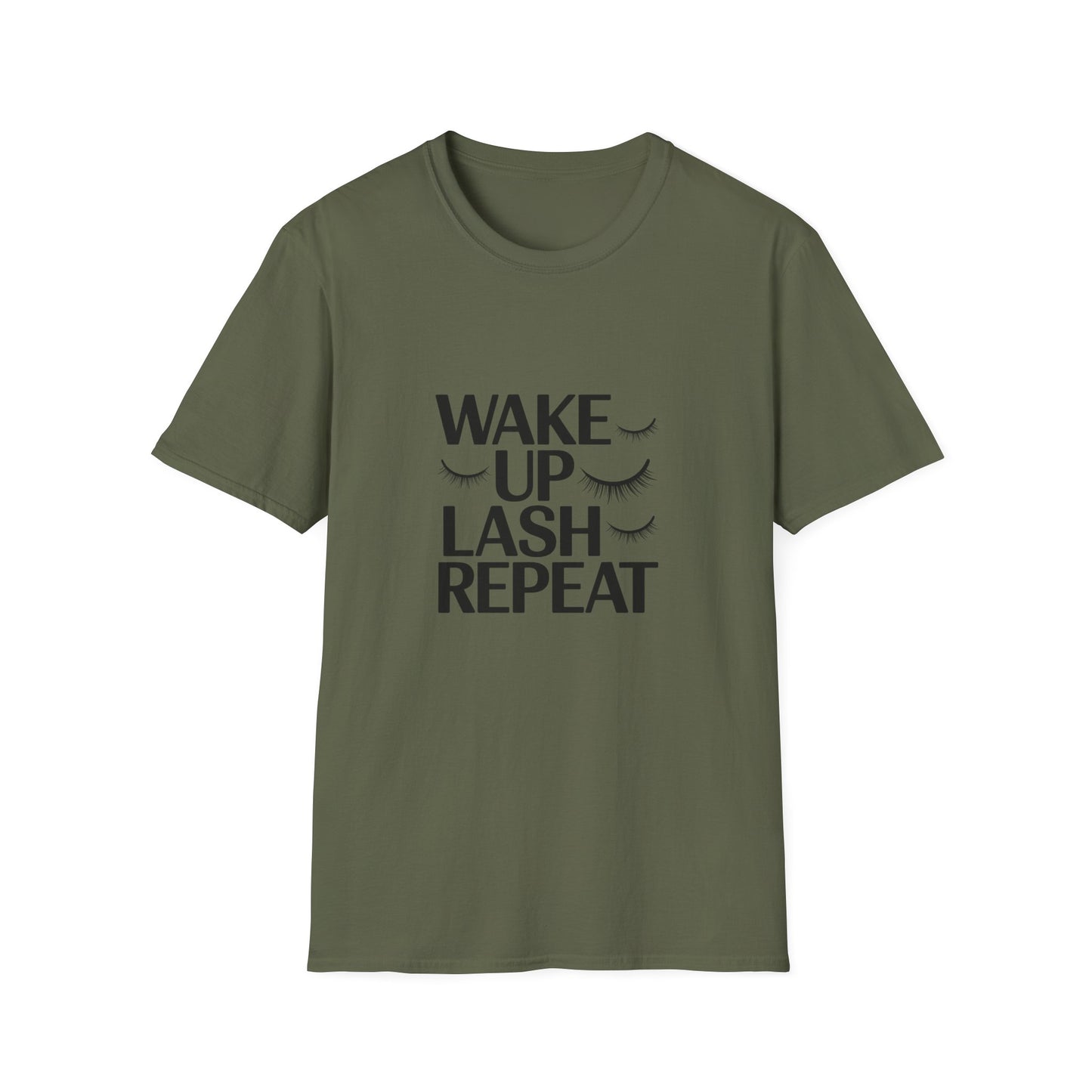 Fabulous Wake Up Lash Repeat T-Shirt - Essential Eyelash Enthusiast & Lash Tech Gift