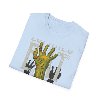Hilarious Zombie 'Eat Fine' T-Shirt - Epic Horror Humor Tee for Undead Fans & Halloween
