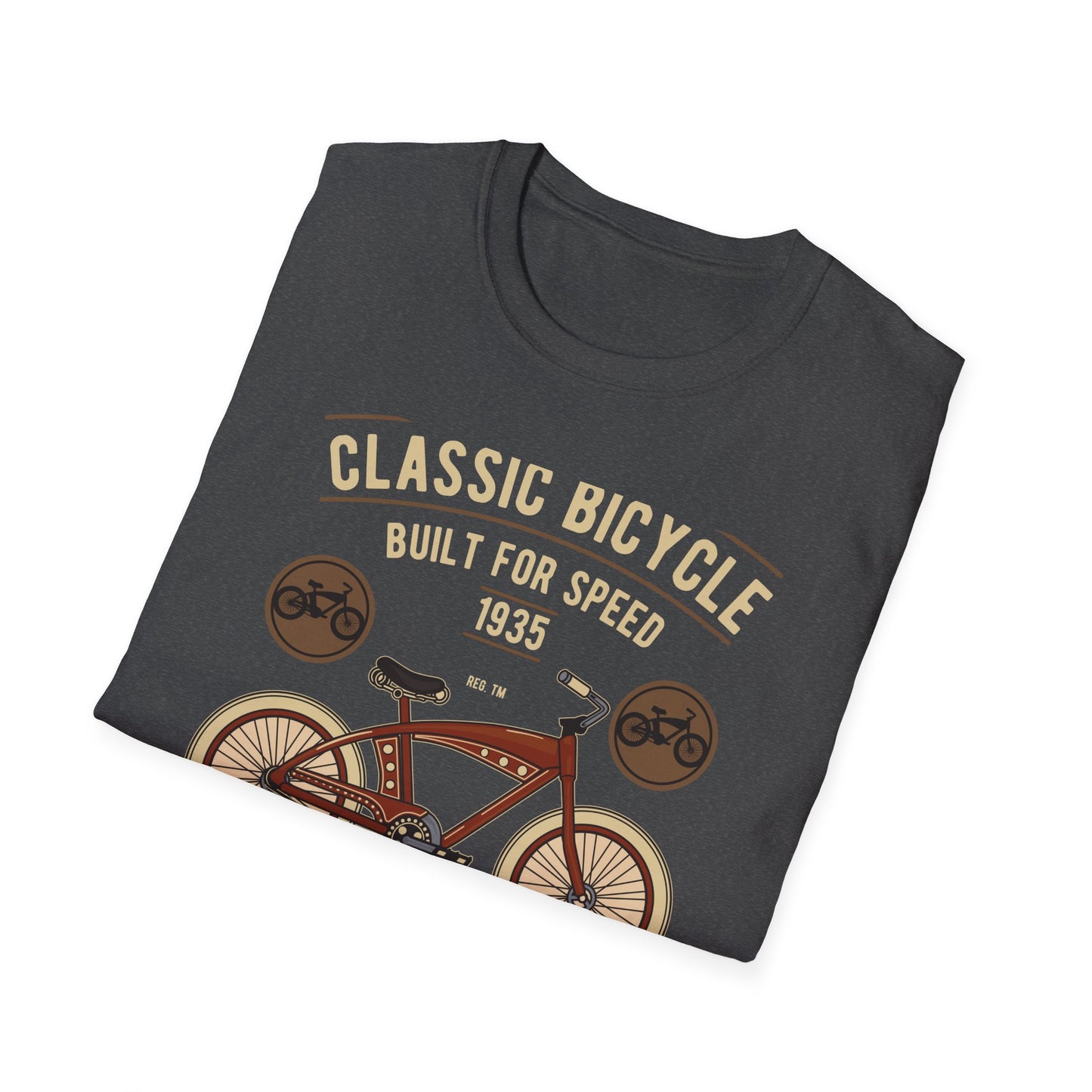 Legendary 1935 Classic Bicycle T-Shirt - Authentic Vintage Cycling Enthusiast Tee | American Made Retro Bike