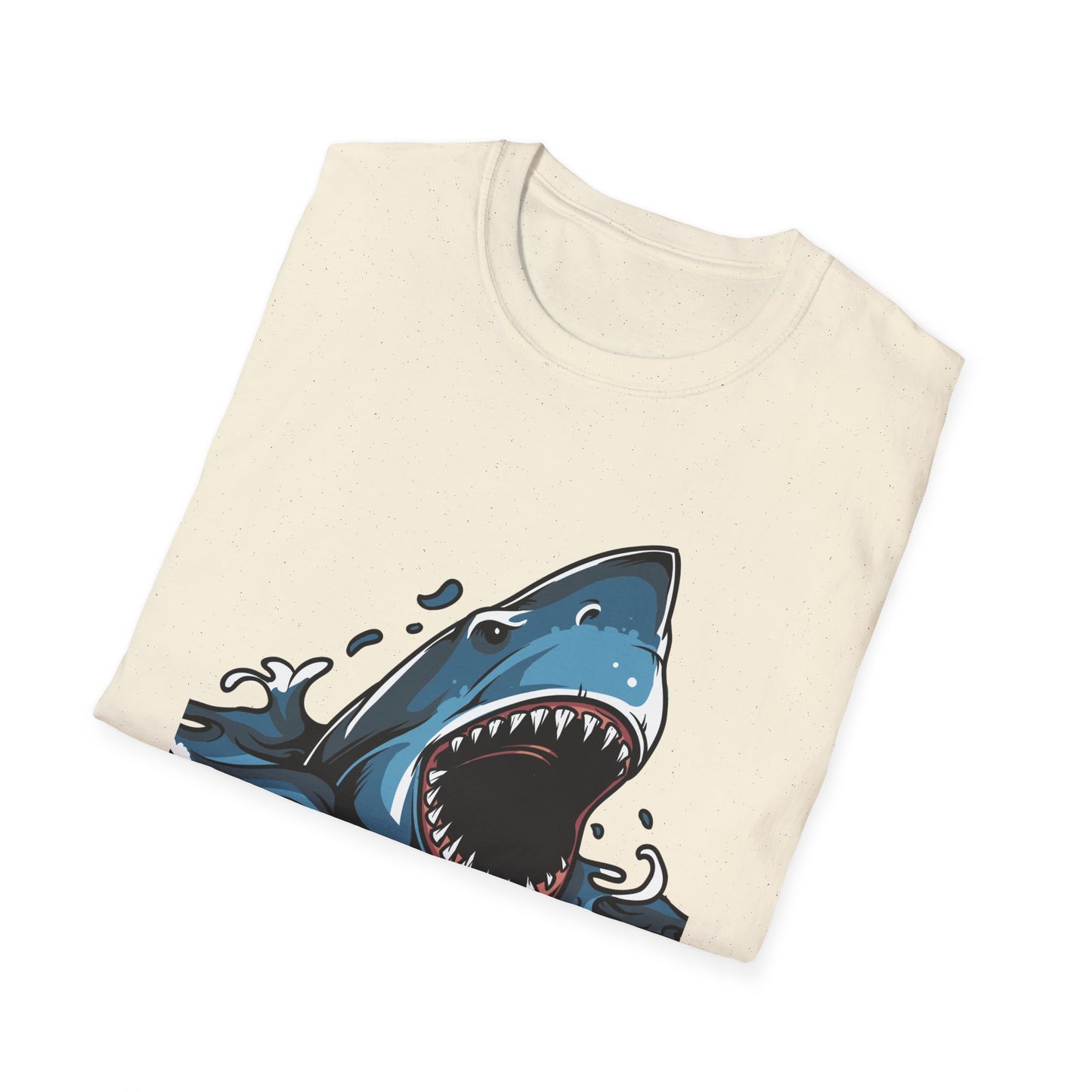 Fierce Great White Shark Attack T-Shirt | Epic Ocean Predator Tee for Marine Life Lovers | Bold & Dynamic Graphic Apparel