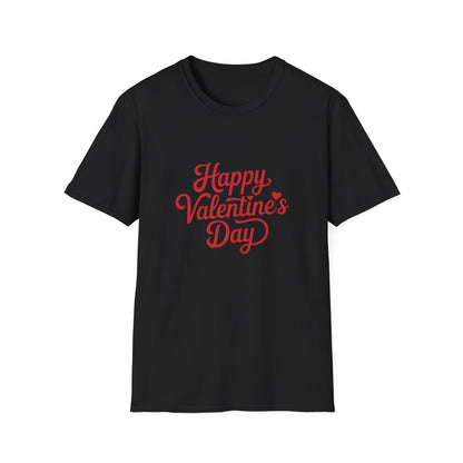 Sweet Happy Valentine's Day T-Shirt | Adorable Script Love Tee | Perfect Romantic Gift for Couples & Loved Ones | Express Your Love