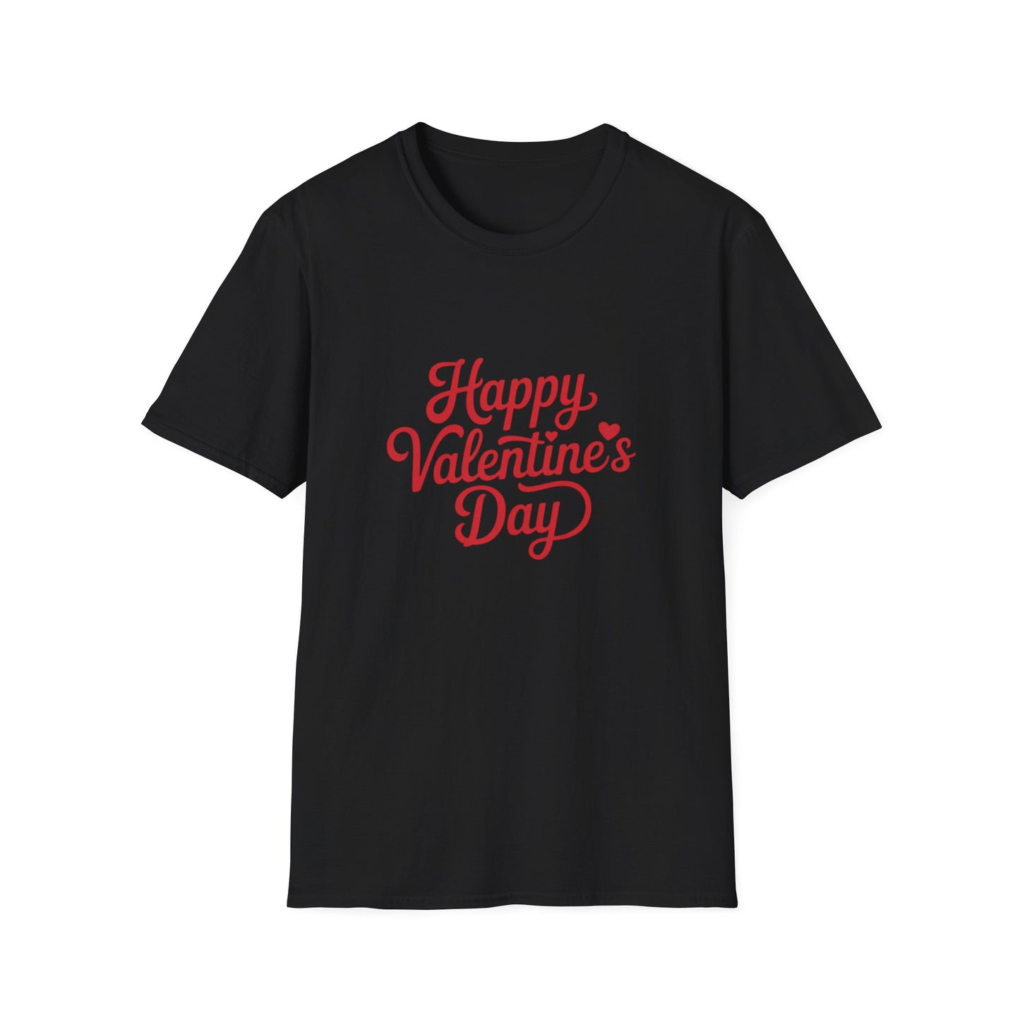 Charming Happy Valentine's Day T-Shirt | Sweet Heart Script Love Tee | Perfect Festive Gift for Her & Him