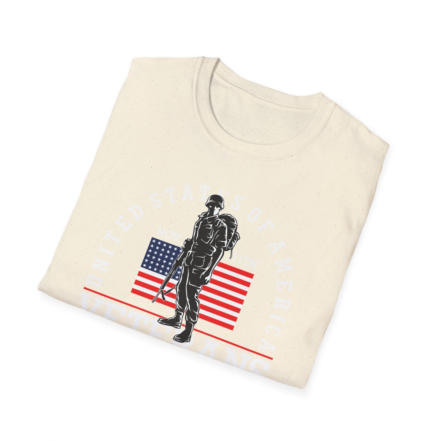 Iconic US Soldier & American Flag T-Shirt | Veterans Day Tribute Tee for Military Heroes & Patriots